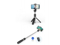 Bastão de selfie Bluetooth Tech-Protect L01S com tripé de até 70 cm - Preto Bastão de selfie Bluetooth Tech-Protect L01S com tripé de até 70 cm - Preto