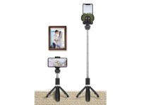 Bastão de selfie Bluetooth Tech-Protect L01S com tripé de até 70 cm - Preto Bastão de selfie Bluetooth Tech-Protect L01S com tripé de até 70 cm - Preto