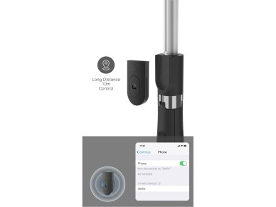 Tech-Protect L01S Bluetooth Selfie Stick with Tripod up to 70cm - Black Tech-Protect L01S Bluetooth Selfie Stick with Tripod up to 70cm - Black