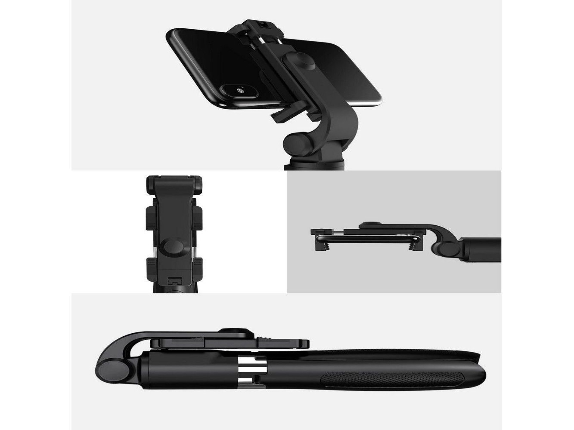 Bastão de selfie Bluetooth Tech-Protect L01S com tripé de até 70 cm - Preto