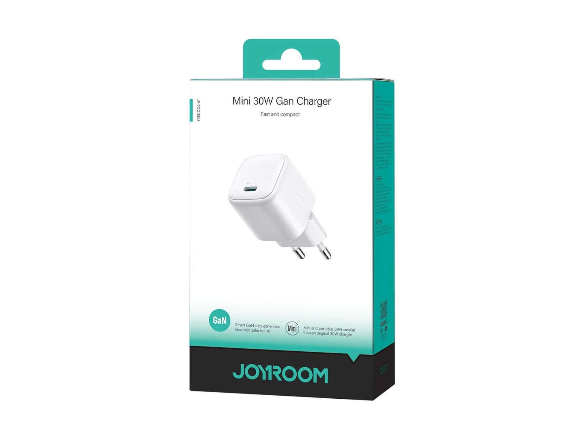Joyroom JR-TCG15 Mini 30W GaN USB-C Wall Charger - White