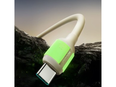 Joyroom S-A53 60W USB-C Cable - USB-C with fluorescent tip 2 m - beige Joyroom S-A53 60W USB-C Cable - USB-C with fluorescent tip 2 m - beige