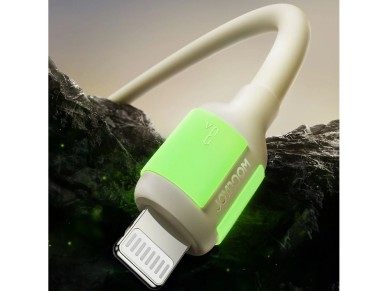 Joyroom S-A53 3A USB-A Cable - Lightning with Fluorescent Tip 2m - Beige