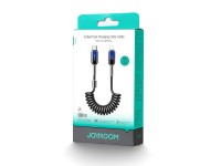 Joyroom S-A43 Crystal-Clear Series 30W USB-C - Lightning spiral cable 1.5m - black