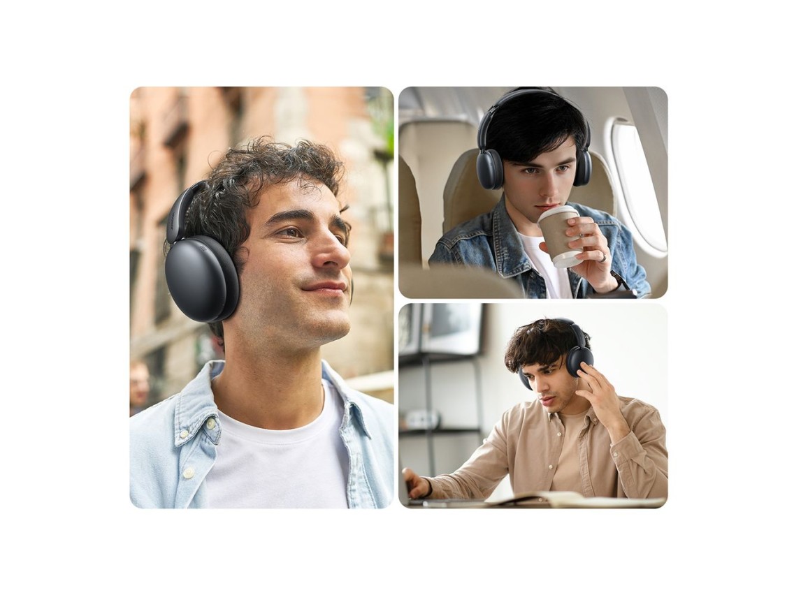 Fones de ouvido sem fio Joyroom J-Head Series JR-JH1 com cancelamento de ruído ativo e Bluetooth - P