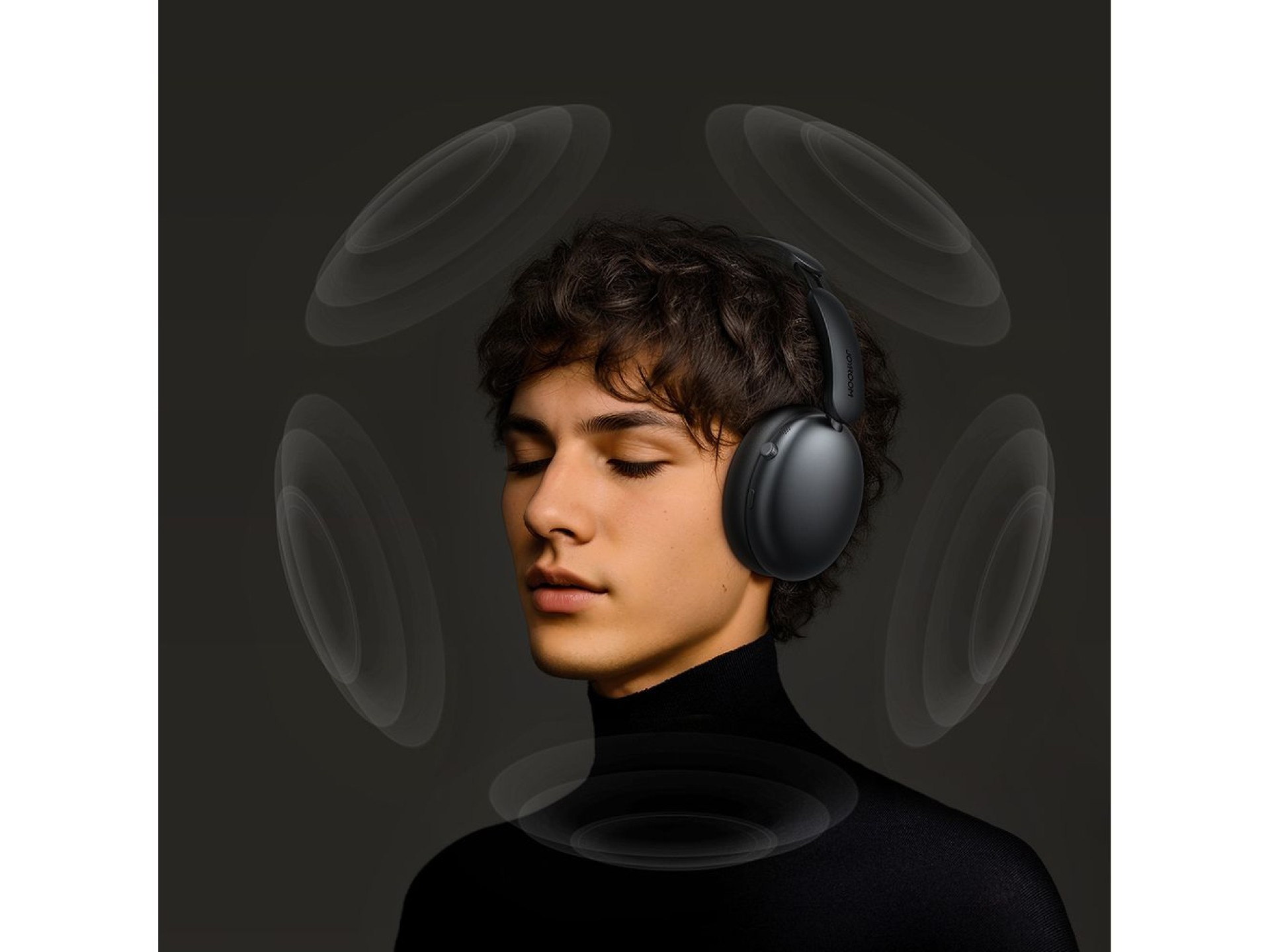 Fones de ouvido sem fio Joyroom J-Head Series JR-JH1 com cancelamento de ruído ativo e Bluetooth - P