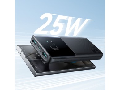 Joyroom JR-PBF20 25W 10000mAh Power Bank - Black Joyroom JR-PBF20 25W 10000mAh Power Bank - Black
