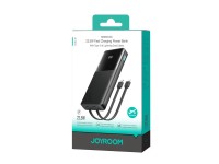 Joyroom JR-PBF19 Powerbank de 22,5 W e 10000 mAh com dois cabos integrados - Preto Joyroom JR-PBF19 Powerbank de 22,5 W e 10000 mAh com dois cabos integrados - Preto