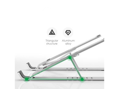 Suporte universal para laptop Tech-Protect Alustand - Cinza escuro