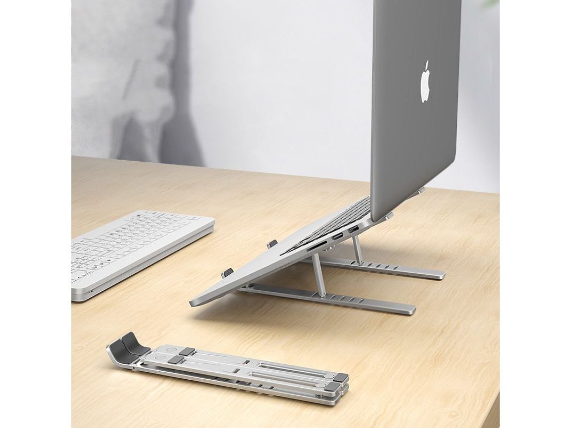 Suporte universal para laptop Tech-Protect Alustand - Cinza escuro