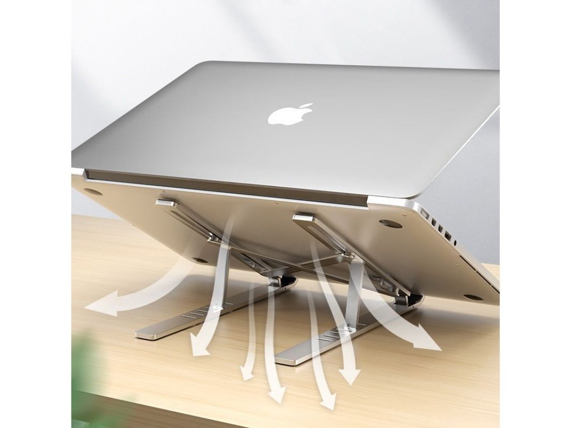 Suporte universal para laptop Tech-Protect Alustand - Cinza escuro