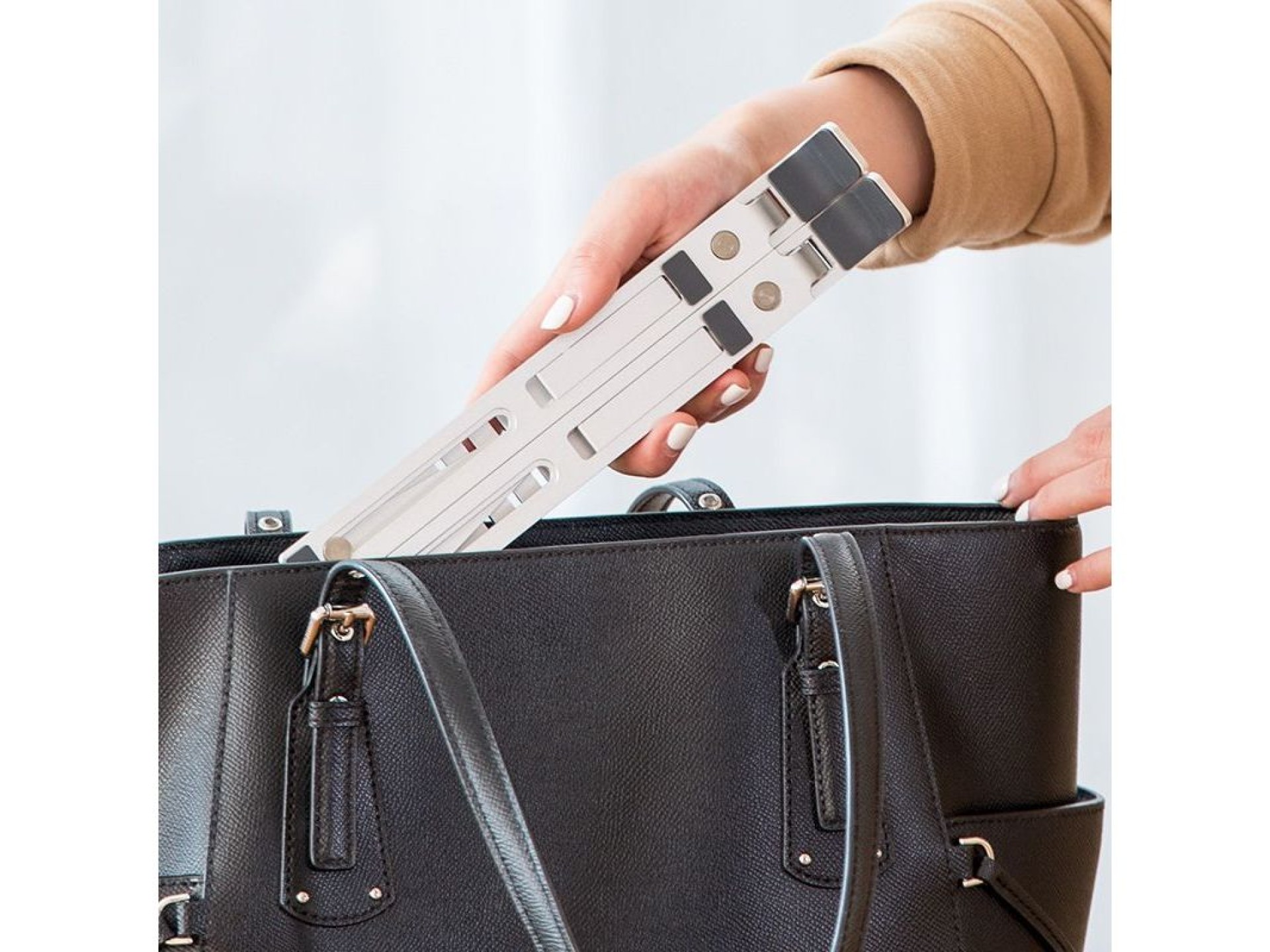 Suporte universal para laptop Tech-Protect Alustand - Cinza escuro