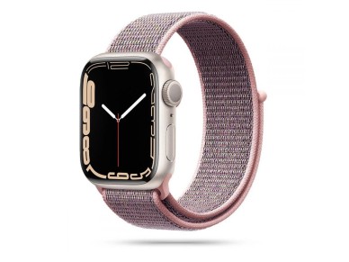 Tech-Protect Nylon Strap for Apple Watch 4 / 5 / 6 / 7 / 8 / 9 / SE (38/40/41 mm) - Pink Tech-Protect Nylon Strap for Apple Watch 4 / 5 / 6 / 7 / 8 / 9 / SE (38/40/41 mm) - Pink