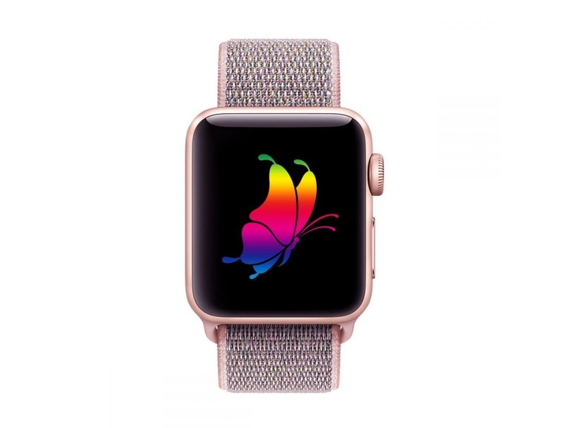Correa de nailon Tech-Protect para Apple Watch 4 / 5 / 6 / 7 / 8 / 9 / SE (38/40/41 mm) - Rosa