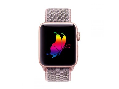 Tech-Protect Nylon Strap for Apple Watch 4 / 5 / 6 / 7 / 8 / 9 / SE (38/40/41 mm) - Pink Tech-Protect Nylon Strap for Apple Watch 4 / 5 / 6 / 7 / 8 / 9 / SE (38/40/41 mm) - Pink
