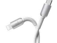 Cabo USB-C para Lightning Joyroom S-A51 Cutting-Edge Series de 30 W, 1,2 m - cinza claro Cabo USB-C para Lightning Joyroom S-A51 Cutting-Edge Series de 30 W, 1,2 m - cinza claro