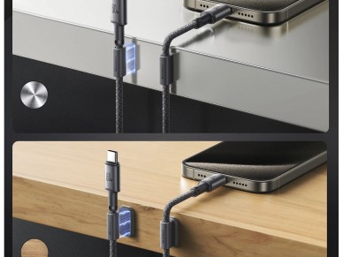 Cable USB-C Joyroom S-A50 Unlimited Series de 60 W con organizador magnético de 1,2 m - Gris Cable USB-C Joyroom S-A50 Unlimited Series de 60 W con organizador magnético de 1,2 m - Gris
