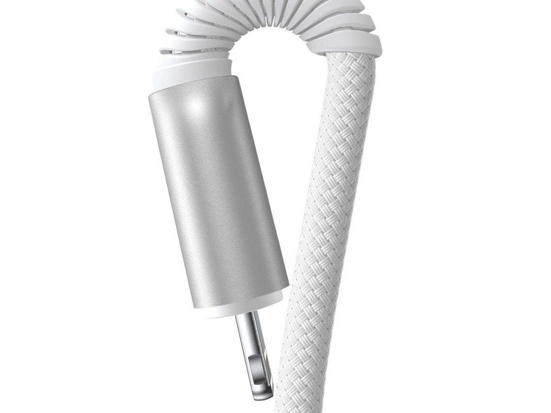Cabo USB-C para Lightning Joyroom S-A51 Cutting-Edge Series de 30 W, 1,2 m - cinza claro