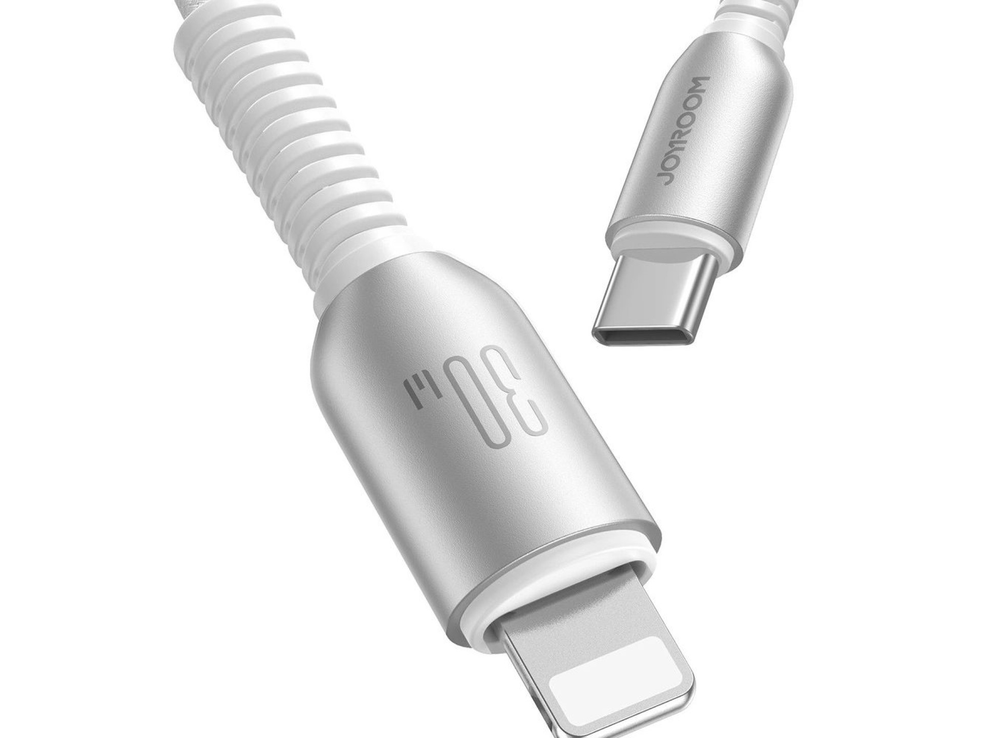 Joyroom S-A51 Cutting-Edge Series 30W USB-C - Lightning cable 1.2m - light gray