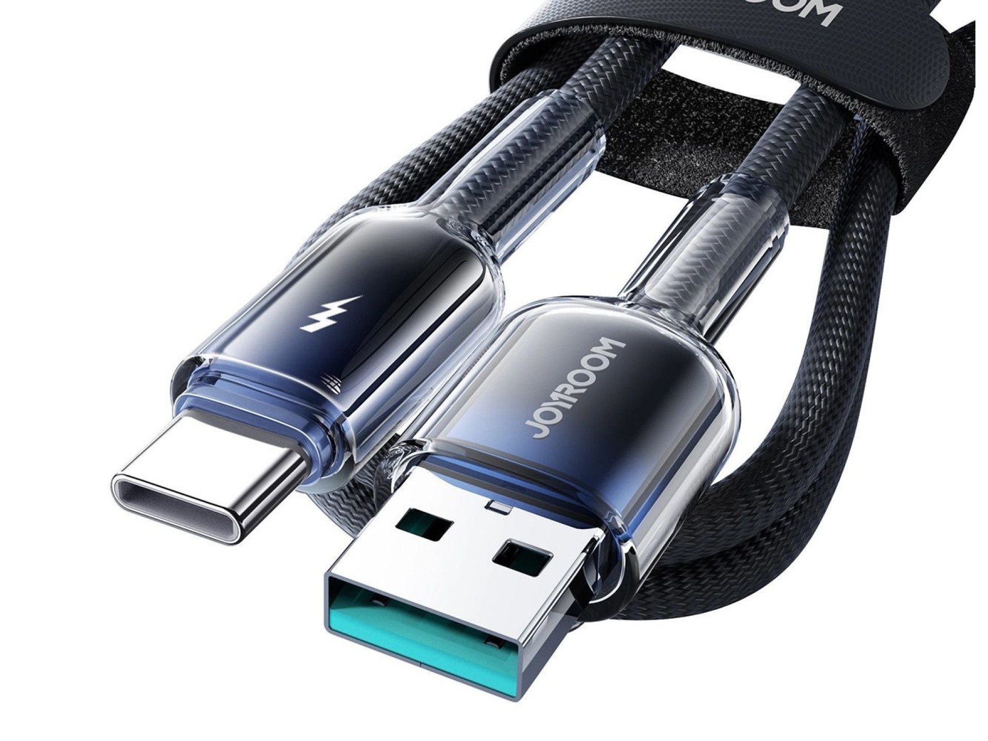 Joyroom S-A42 Crystal-Clear Series 3A USB-A - USB-C cable 1.2m - black