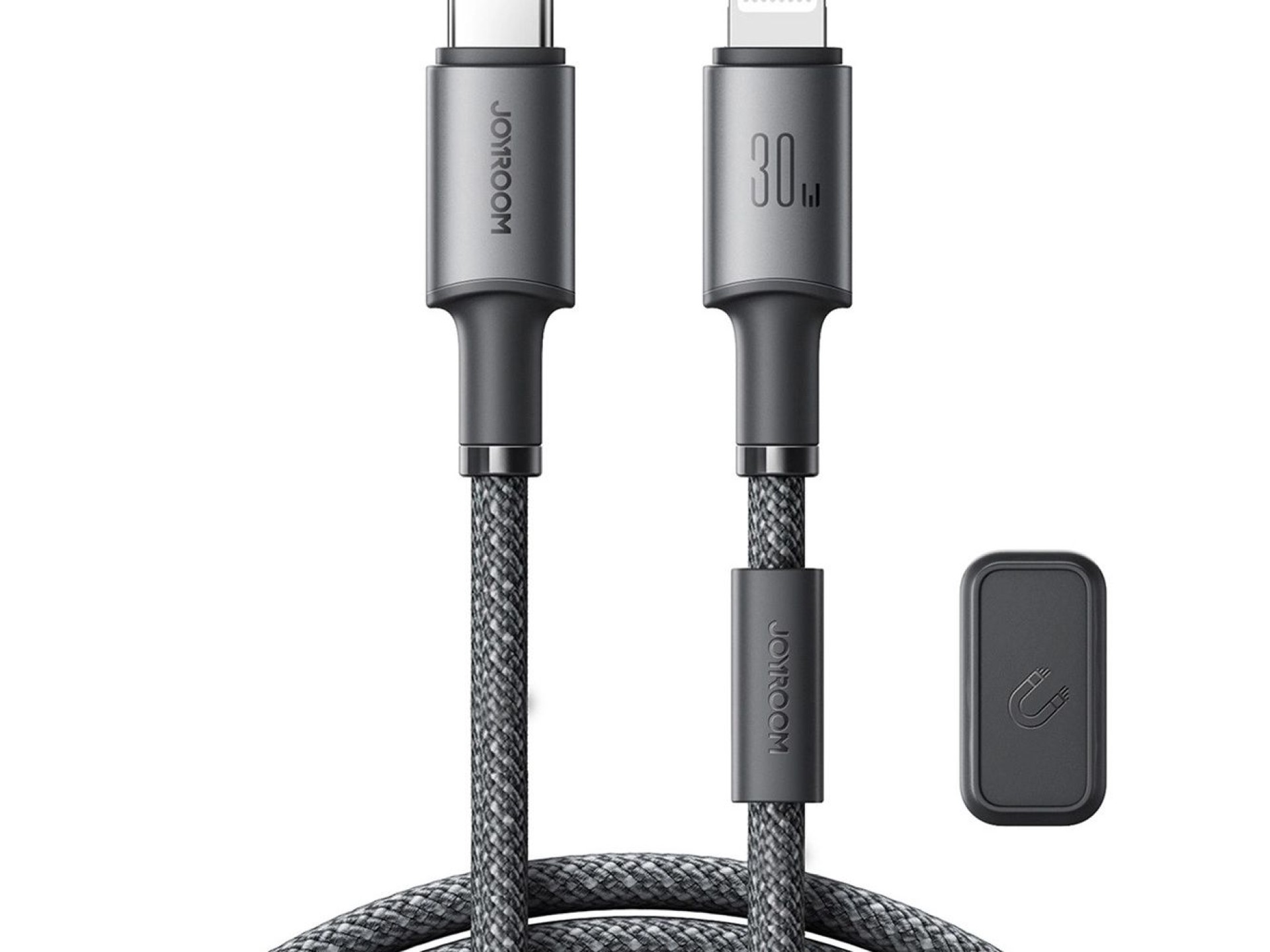 Joyroom S-A50 Unlimited Series Cabo USB-C para Lightning de 30 W com organizador magnético de 1,2 m
