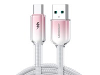 Joyroom S-A42 Crystal-Clear Series 3A USB-A - USB-C cable 1.2m - white
