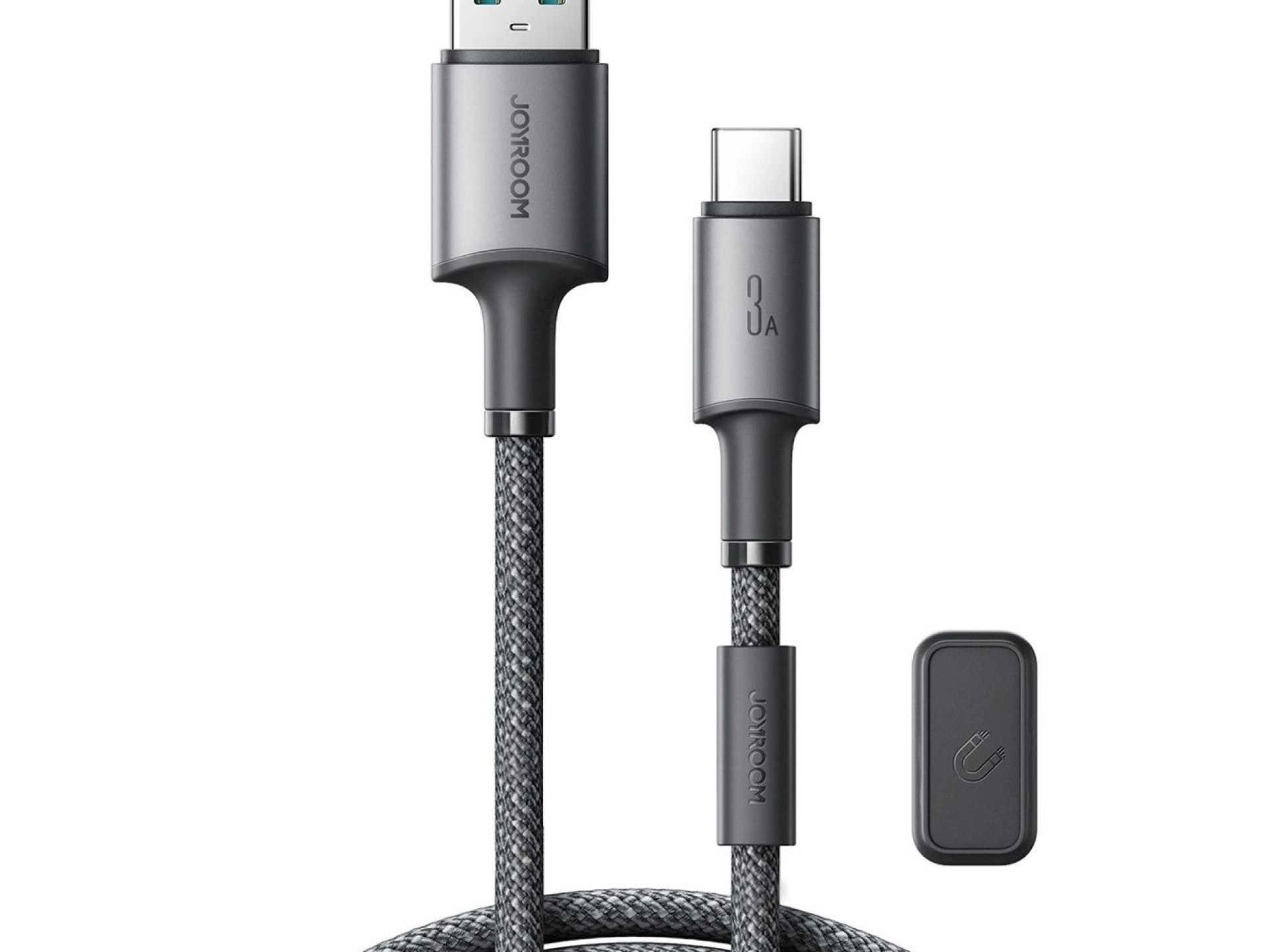 Joyroom S-A50 Unlimited Series 3A USB-A - USB-C Cable with Magnetic Organizer 1.2m - Gray