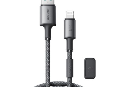 Joyroom S-A50 Unlimited Series 3A USB-A - Cabo Lightning com Organizador Magn�tico 1,2m - Cinza