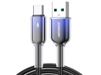 Joyroom S-A42 Crystal-Clear Series 3A USB-A - USB-C cable 1.2m - black Joyroom S-A42 Crystal-Clear Series 3A USB-A - USB-C cable 1.2m - black