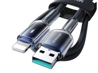 Joyroom S-A42 Crystal-Clear Series 3A USB-A - Lightning cable 1.2m - black Joyroom S-A42 Crystal-Clear Series 3A USB-A - Lightning cable 1.2m - black