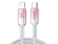 Joyroom S-A42 Crystal-Clear Series 30W USB-C - Lightning cable 1.2m - white