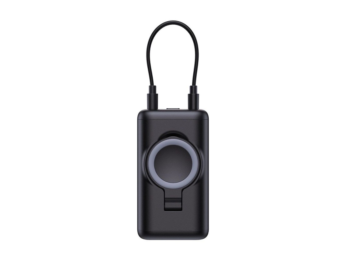 Joyroom JR-W13 Carregador Portátil Sem Fio de 5000mAh para Apple Watch + USB-C e Lightning – Preto