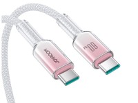 Joyroom S-A42 Crystal-Clear Series 60W USB-C - USB-C cable 1.2m - white Joyroom S-A42 Crystal-Clear Series 60W USB-C - USB-C cable 1.2m - white