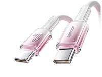 Joyroom S-A42 Crystal-Clear Series 60W USB-C - USB-C cable 1.2m - white Joyroom S-A42 Crystal-Clear Series 60W USB-C - USB-C cable 1.2m - white