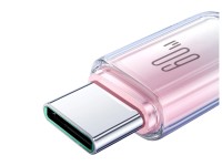 Joyroom S-A42 Crystal-Clear Series 60W USB-C - USB-C cable 1.2m - white Joyroom S-A42 Crystal-Clear Series 60W USB-C - USB-C cable 1.2m - white