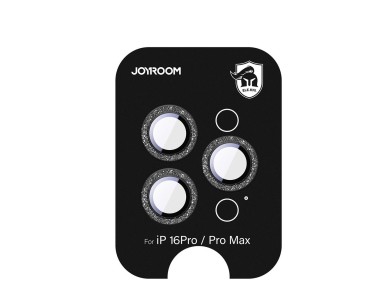 Joyroom JR-MSF0303 Glass Screen Protector for iPhone 16 Pro/16 Pro Max Lenses - Black Joyroom JR-MSF0303 Glass Screen Protector for iPhone 16 Pro/16 Pro Max Lenses - Black