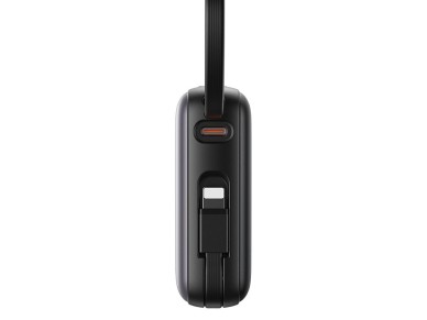 Joyroom JR-PBF27 10000mAh 22.5W Powerbank with Built-in USB-C and Lightning Cables - Black