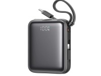 Joyroom JR-PBF27 10000mAh 22.5W Powerbank with Built-in USB-C and Lightning Cables - Black