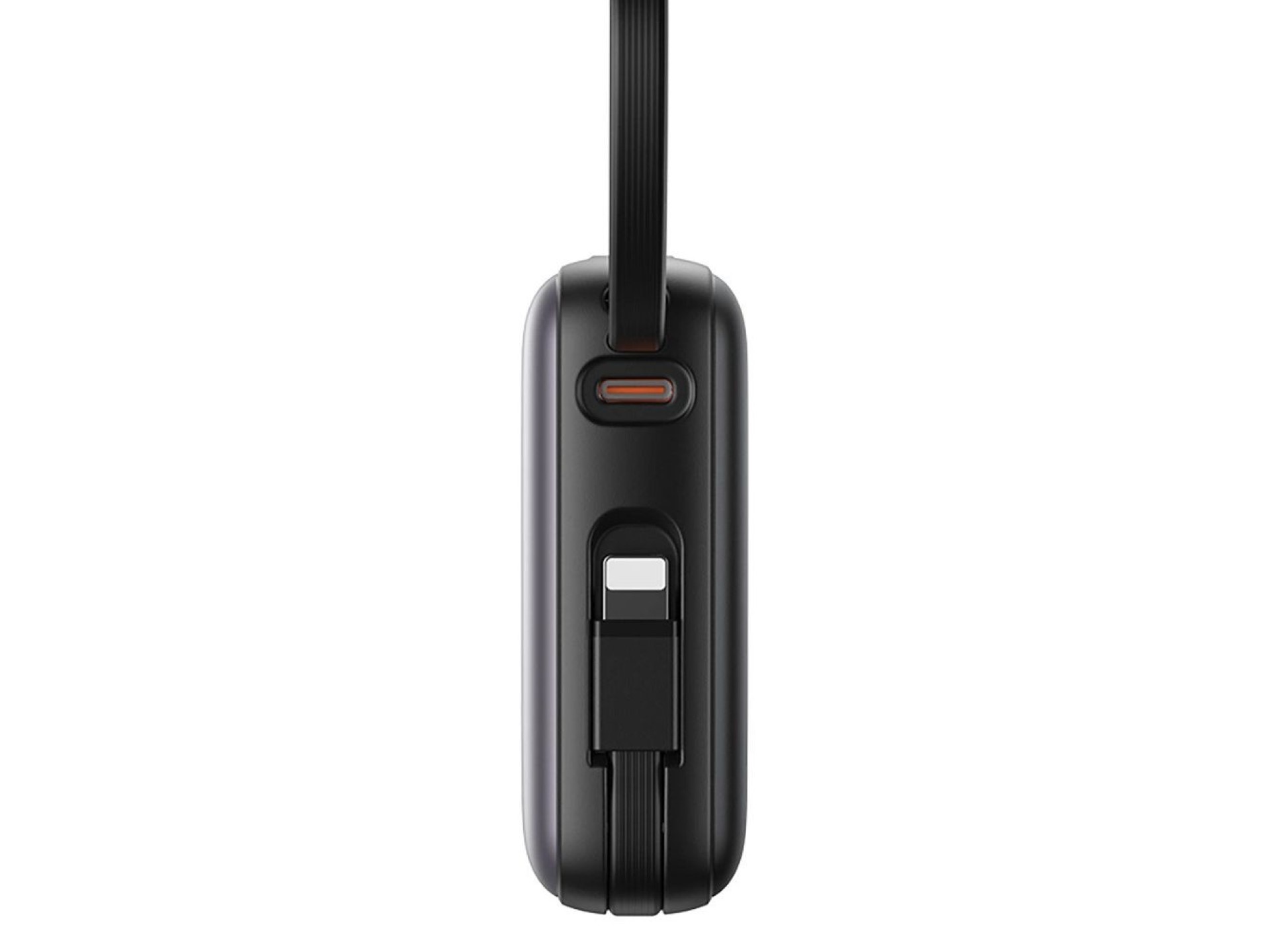 Joyroom JR-PBF27 Powerbank de 10000mAh e 22,5W com cabos USB-C e Lightning integrados - Preto