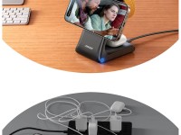 Cargador inalámbrico Joyroom JR-W15, estación de carga 3 en 1 con MagSafe - Negro Cargador inalámbrico Joyroom JR-W15, estación de carga 3 en 1 con MagSafe - Negro
