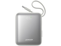 Joyroom JR-PBF27 Powerbank de 10000mAh e 22,5W com cabos USB-C e Lightning integrados - Branco