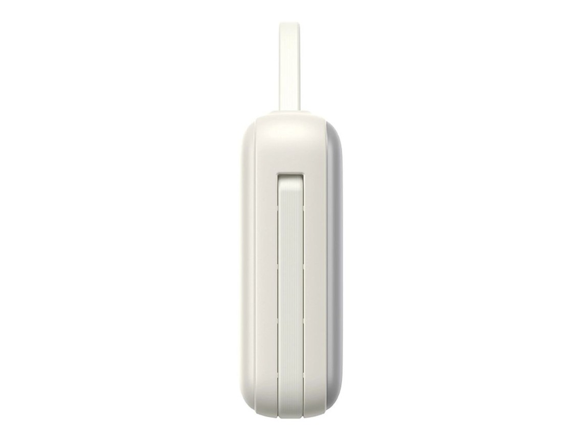 Joyroom JR-PBF27 Powerbank de 10000mAh e 22,5W com cabos USB-C e Lightning integrados - Branco