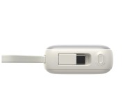 Joyroom JR-PBF27 Powerbank de 10000mAh e 22,5W com cabos USB-C e Lightning integrados - Branco