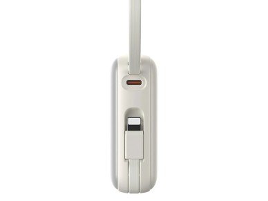 Joyroom JR-PBF27 10000mAh 22.5W Powerbank with Built-in USB-C and Lightning Cables - White
