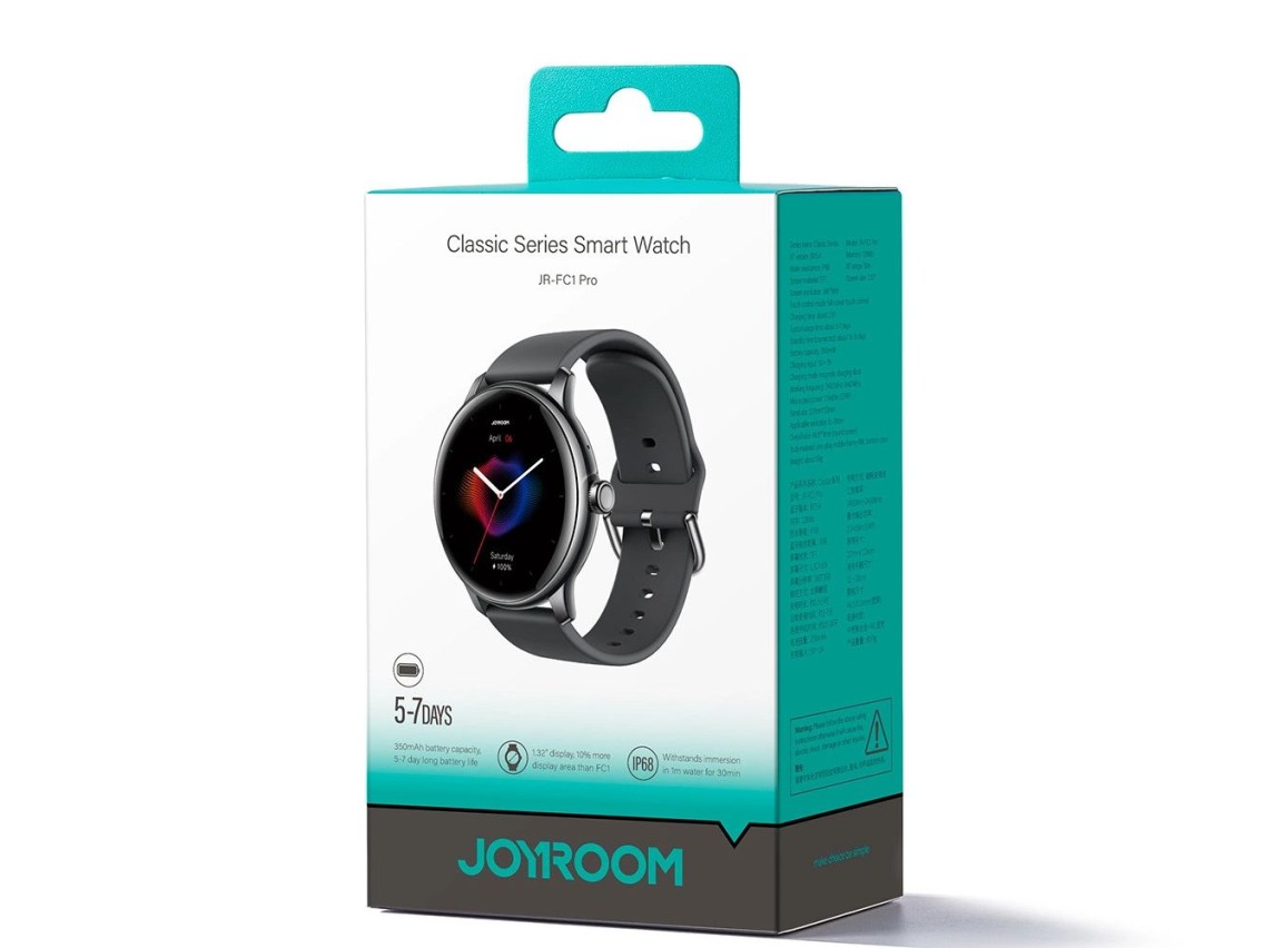 Relógio inteligente Joyroom Classic Series JR-FC1 com função de atendimento de chamadas / Proteção I