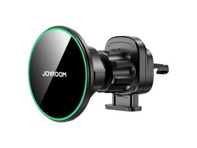 Joyroom JR-ZS412 holder with Qi2 15W charger, car, for air vent - black Joyroom JR-ZS412 holder with Qi2 15W charger, car, for air vent - black