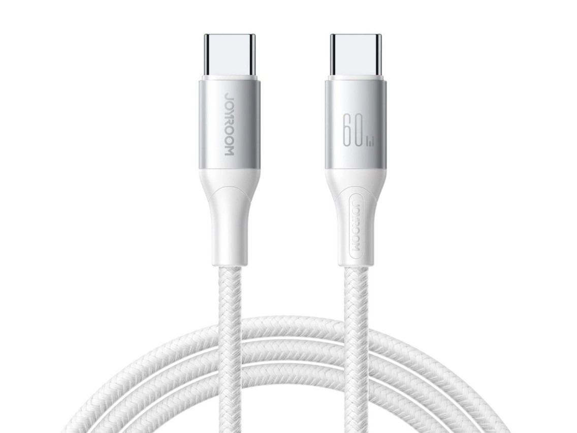 Joyroom S-A28 Flash Series 60W USB-C - Cabo USB-C de 1m - Branco