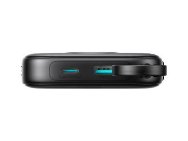 Joyroom JR-PBF18 22.5W 10000mAh Powerbank with Built-in Lightning Cable + USB-C Cable 0.25 cm - Blac Joyroom JR-PBF18 22.5W 10000mAh Powerbank with Built-in Lightning Cable + USB-C Cable 0.25 cm - Blac