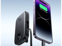 Batería externa Joyroom JR-PBF18 de 22,5 W y 10000 mAh con cable Lightning integrado + cable USB-C d Batería externa Joyroom JR-PBF18 de 22,5 W y 10000 mAh con cable Lightning integrado + cable USB-C d