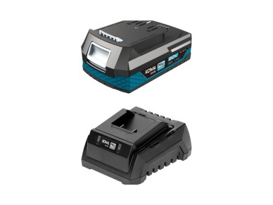 Li-ion battery pack 20 v 2.0 ah (08770) + charger 20 v 60 w (08772)